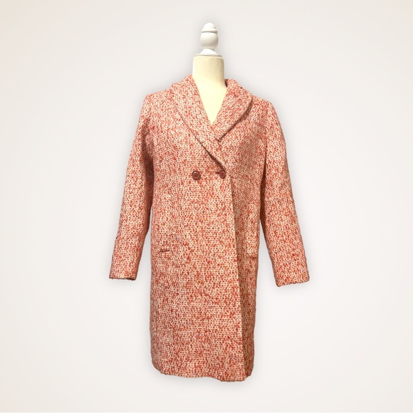 NEW J.crew Daphne Tweed Topcoat Size 0 pink - Picture 9 of 12